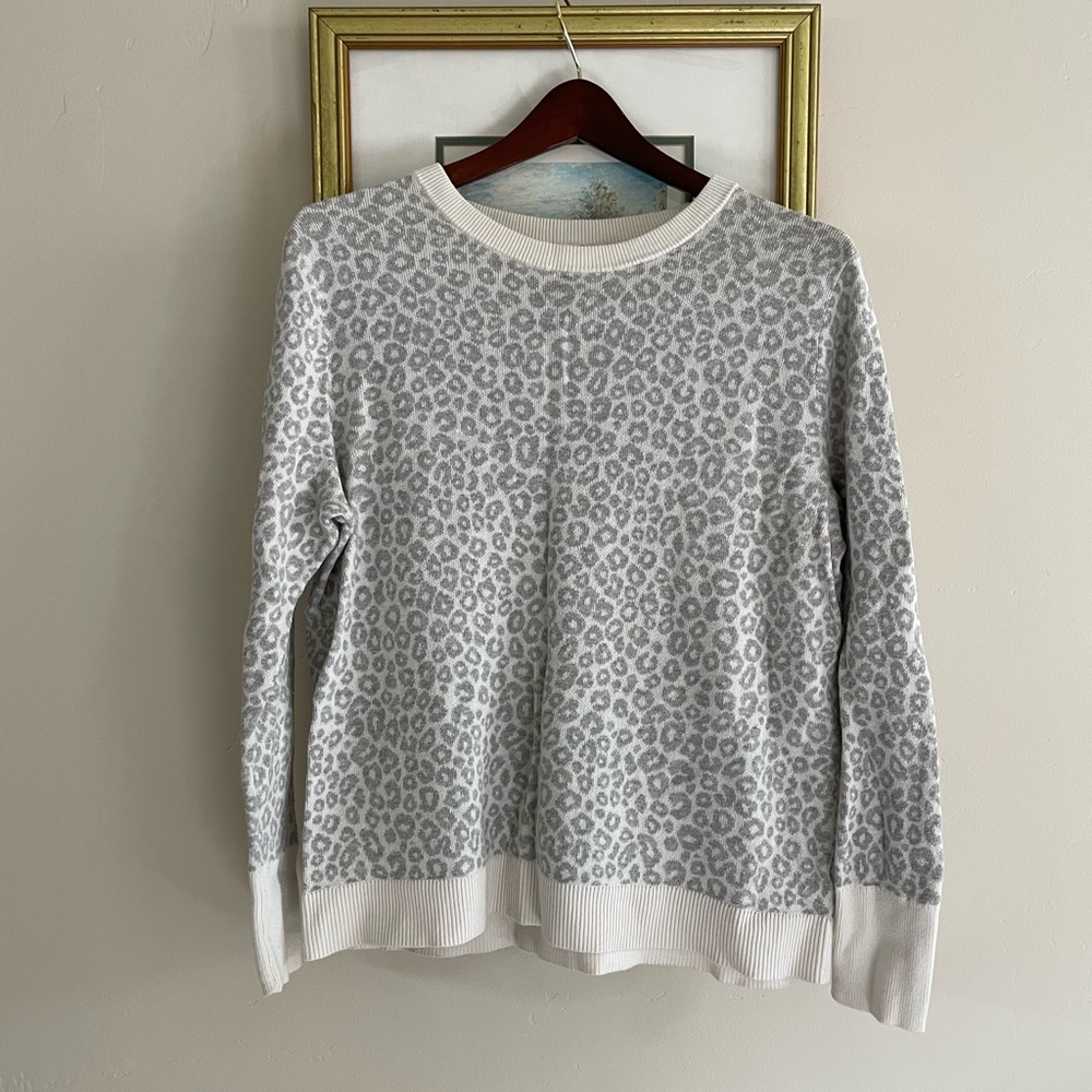 Gray Cheetah Comfy Sweater